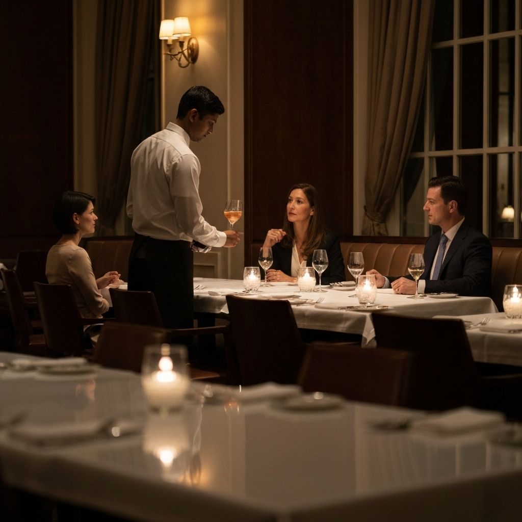 Exclusive dinner event in New York City